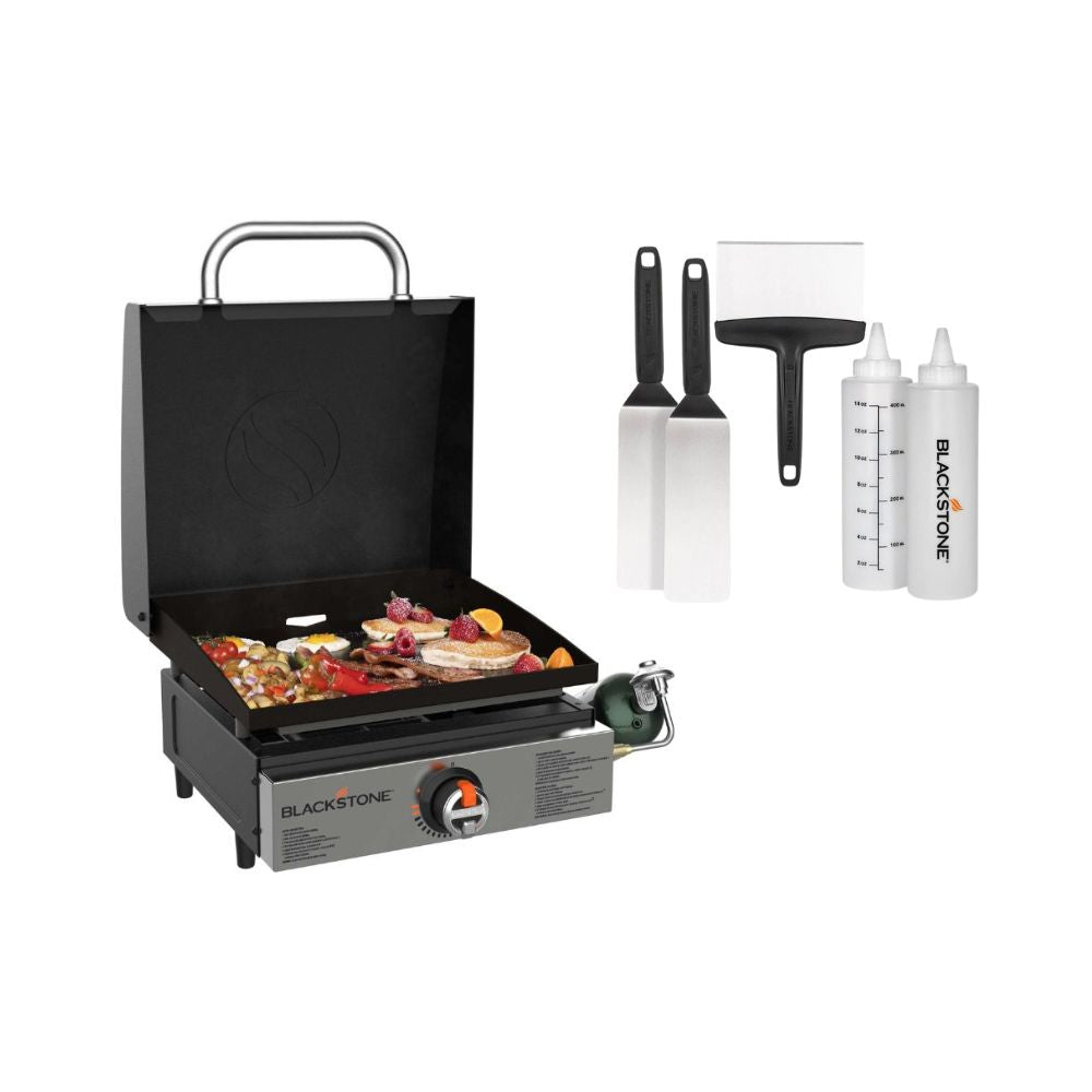 Black Stone 17” Tabletop Griddle & Tool Kit, Griddle, - Outdoor Kuwait