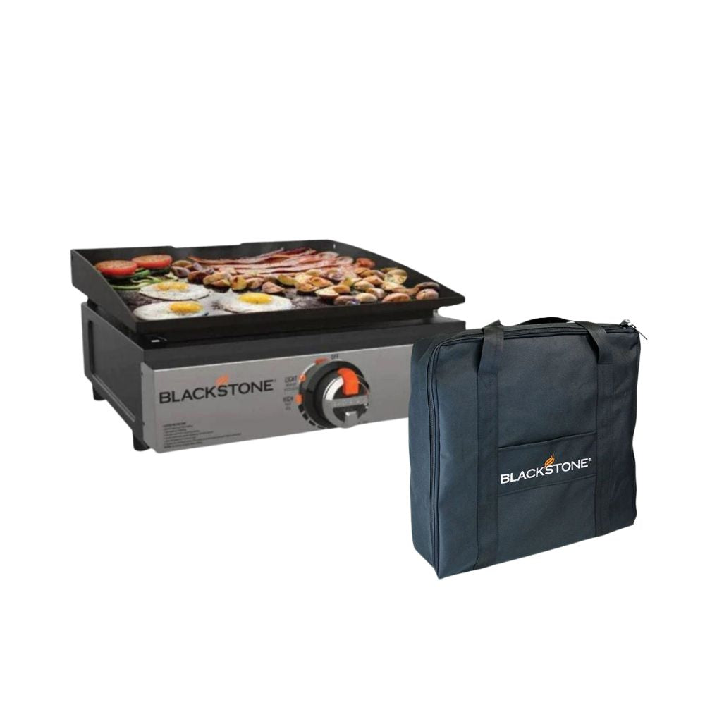 Black Stone 17" Griddle & Protective Cover Bundle, Griddle, - Outdoor Kuwait