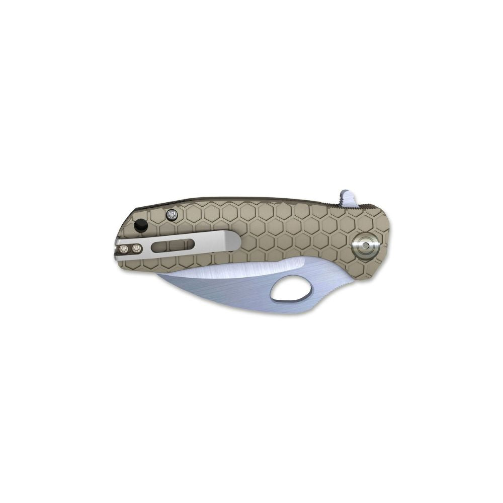 Honey Badger Claw D2 Medium Tan Plain LR, Knives, - Outdoor Kuwait