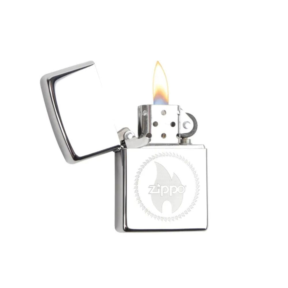 Zippo Reg HI Pol Chrome Lighter -ZP250 MP400016, Lighter, - Outdoor Kuwait