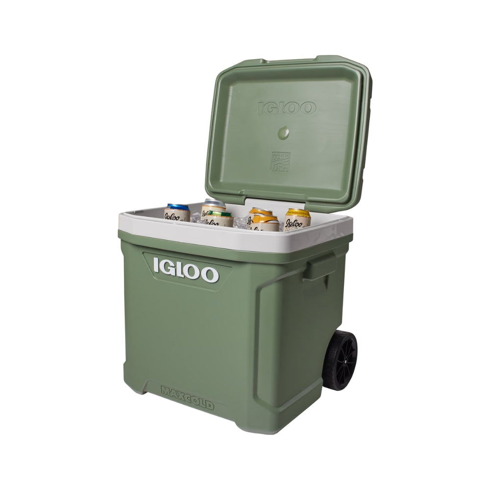 Igloo EcoCool Latitude Roller Cooler - 56.5L | 60Qt, Coolers, - Outdoor Kuwait