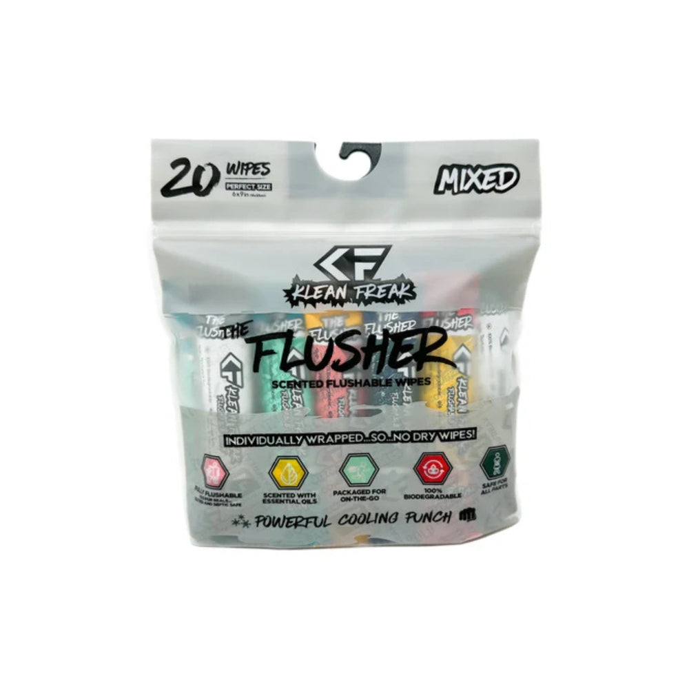 Klean Freak The Flusher 20 Pack - Flushable Wipes, Flushable Wipes, Mixed - Outdoor Kuwait