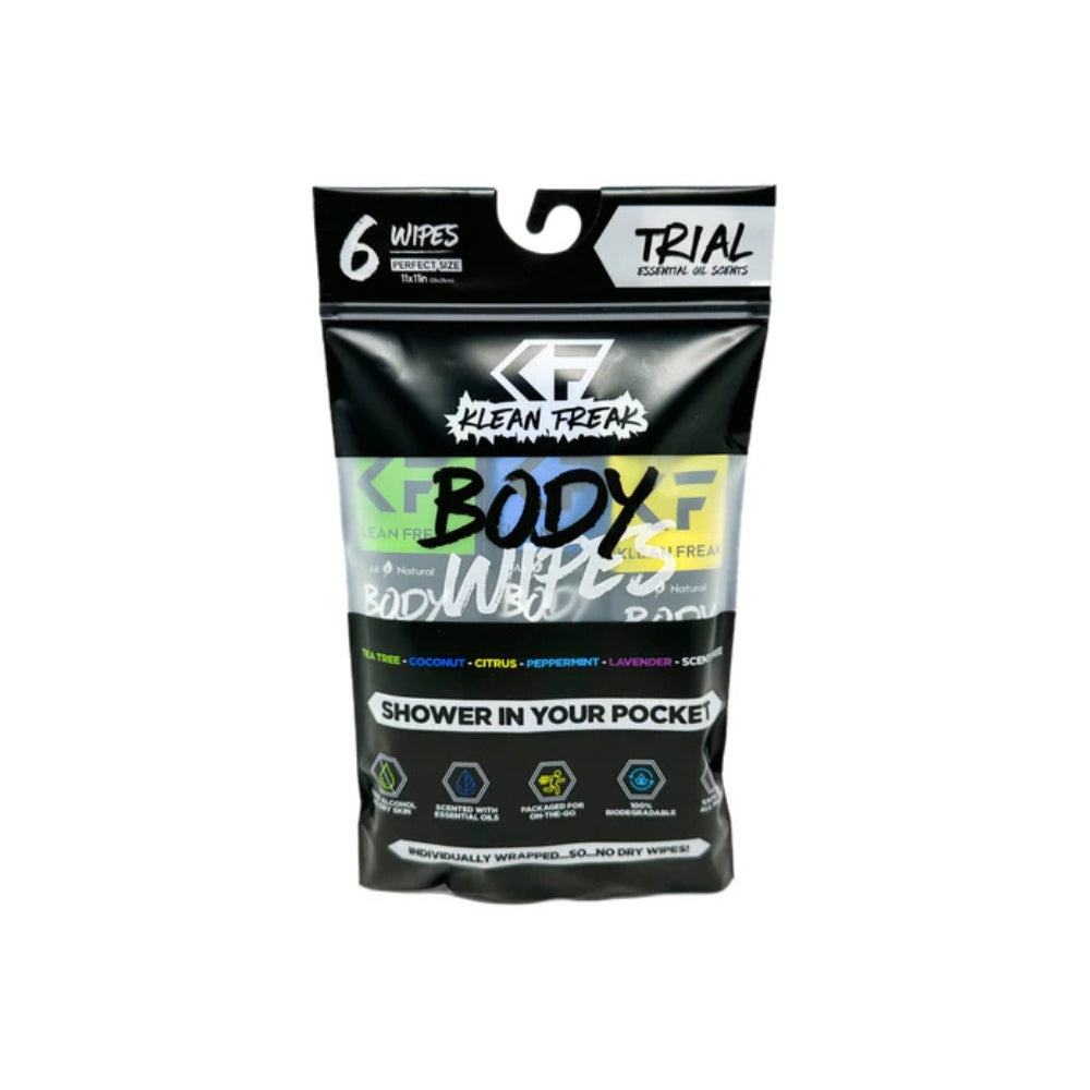 Klean Freak Body Wipes Trial Run - 6 Pack, Body Wipes, - Outdoor Kuwait