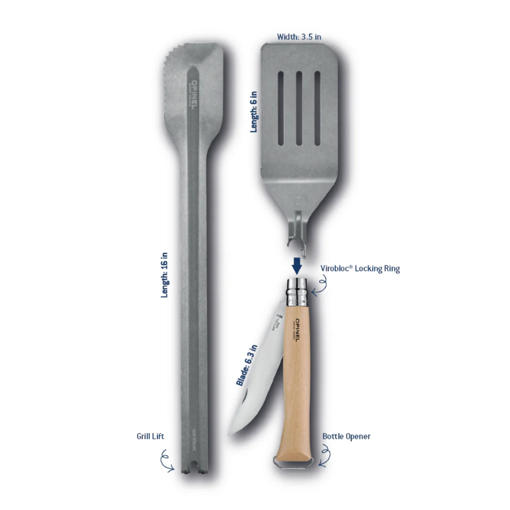 Opinel YO002733 Stainless Steel Barbecue Set