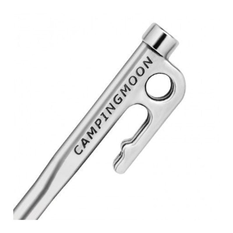 Campingmoon 6 Pieces Tent Pegs Stainless Steel - 40 cm, Tent Accessories,    - Outdoor Kuwait