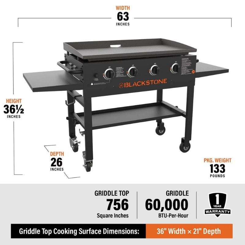 Blackstone 36" Griddle Cooking Station, Griddle,    - Outdoor Kuwait