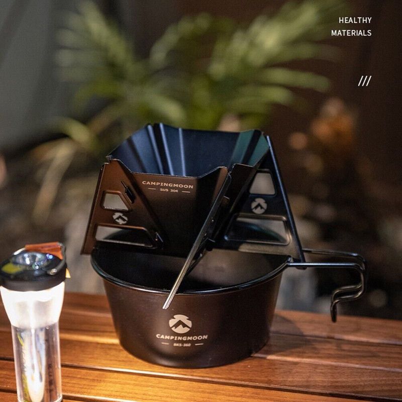 Campingmoon BKCOF-01 Coffee Funnel Detachable Foldable Creative Hand-Brewed Coffee Filter Bracket, Coffee Filter,    - Outdoor Kuwait