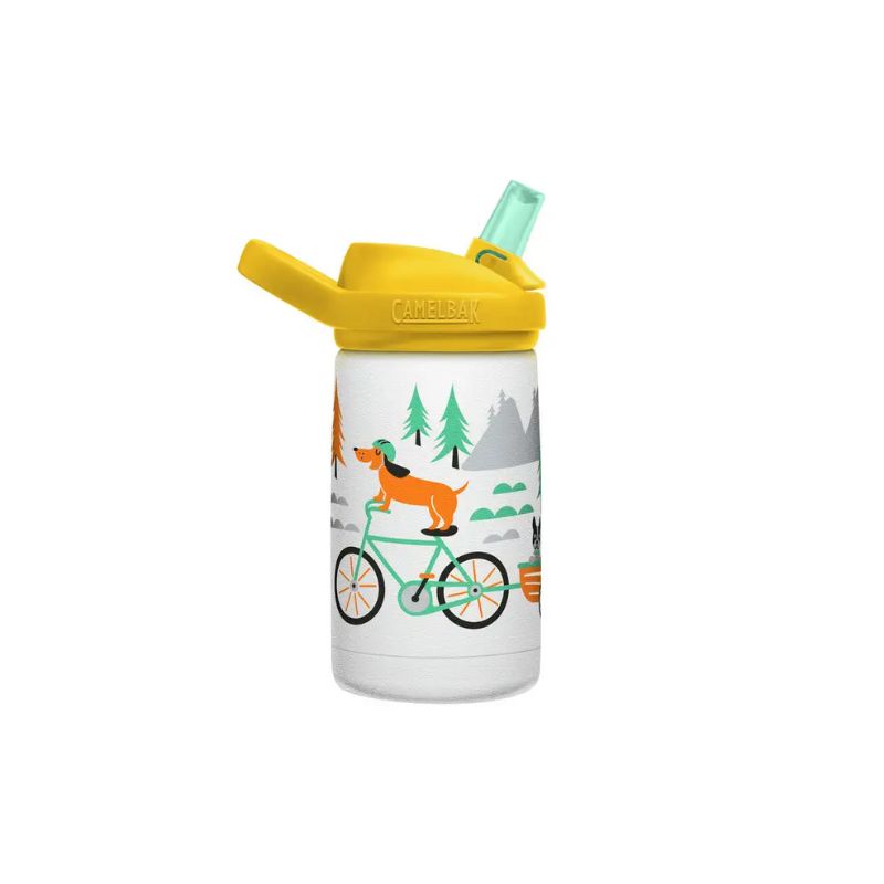 Camelbak Eddy®+ Biking Dogs Design Insulated Stainless Steel Kids Bottle - 12 oz, Water Bottles,    - Outdoor Kuwait