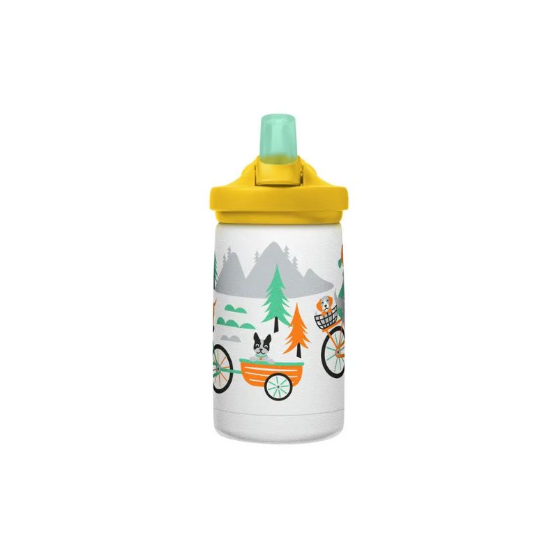Camelbak Eddy®+ Biking Dogs Design Insulated Stainless Steel Kids Bottle - 12 oz, Water Bottles,    - Outdoor Kuwait