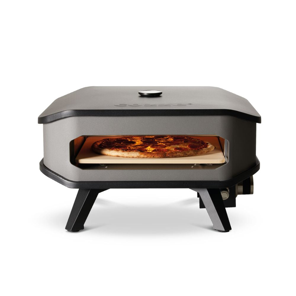 Cozze 13" Gas Fired Pizza Oven With Thermometer & Protective Cover Bundle, Pizza Oven, - Outdoor Kuwait