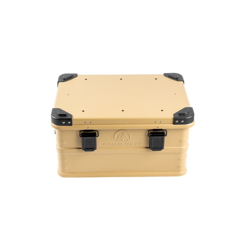Outdoor Portable Aluminum Storage Container & Accessories - Beige, Storage Box, - Outdoor Kuwait