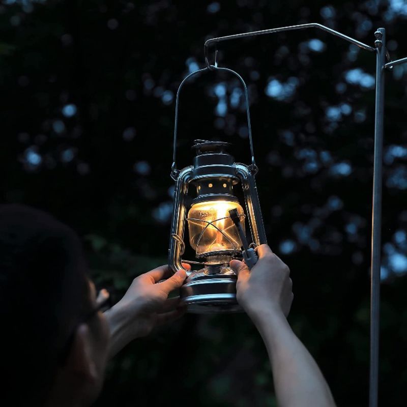 Campingmoon Double Hook Camp Lamp Post with Tripod, Camping Lights & Lanterns,    - Outdoor Kuwait