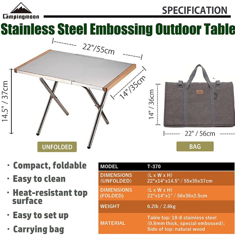 Campingmoon Bonfire Table, Camp Furniture,    - Outdoor Kuwait