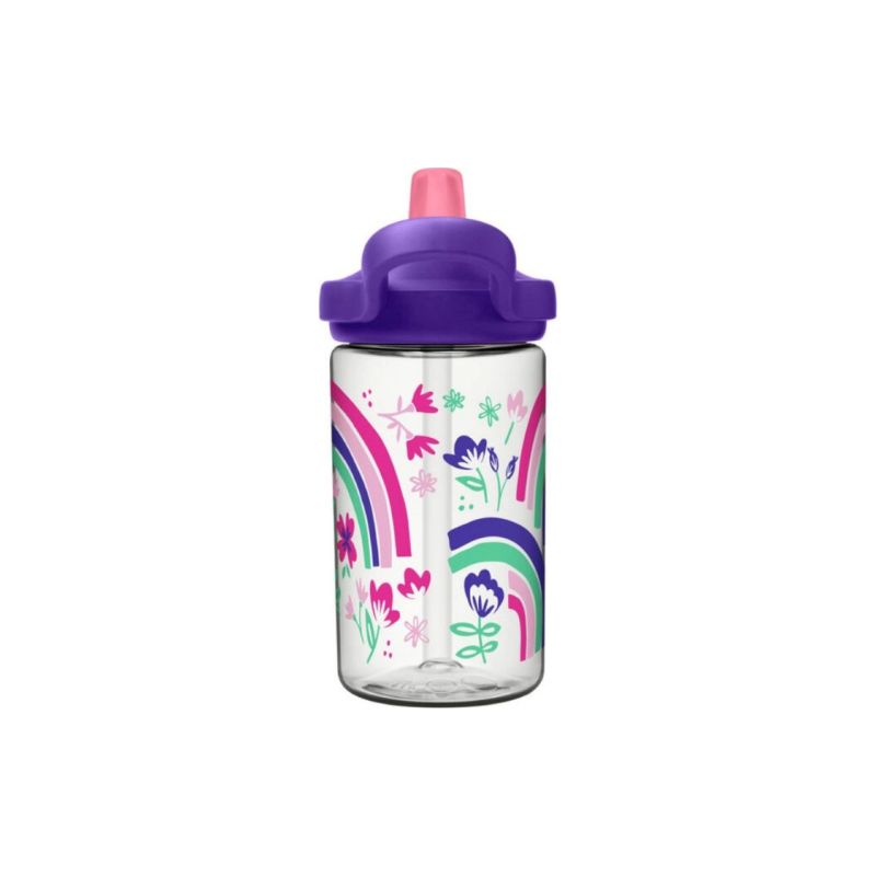 Camelbak Eddy®+ Rainbow Floral Kids Bottle with Tritan™ Renew - 14 oz, Water Bottles,    - Outdoor Kuwait