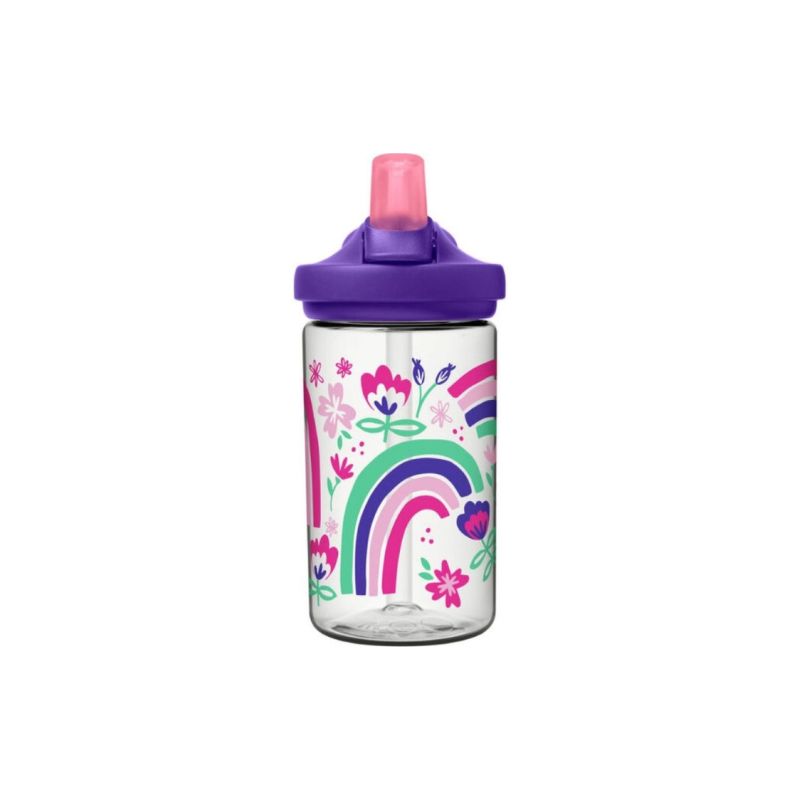 Camelbak Eddy®+ Rainbow Floral Kids Bottle with Tritan™ Renew - 14 oz, Water Bottles,    - Outdoor Kuwait