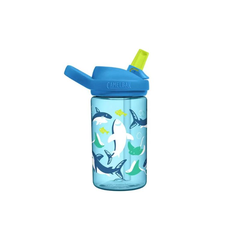 Camelbak Eddy®+ Sharks And Rays Kids Bottle with Tritan™ Renew - 14 oz, Water Bottles,    - Outdoor Kuwait