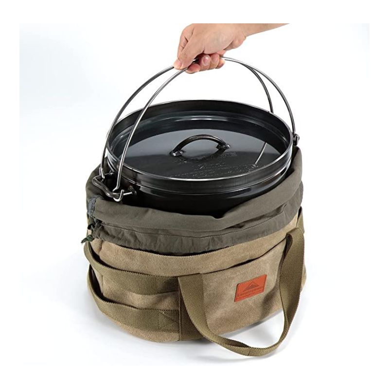 Campingmoon Canvas Carry Bag for Dutch Oven, Outdoor Grill Accessories,    - Outdoor Kuwait