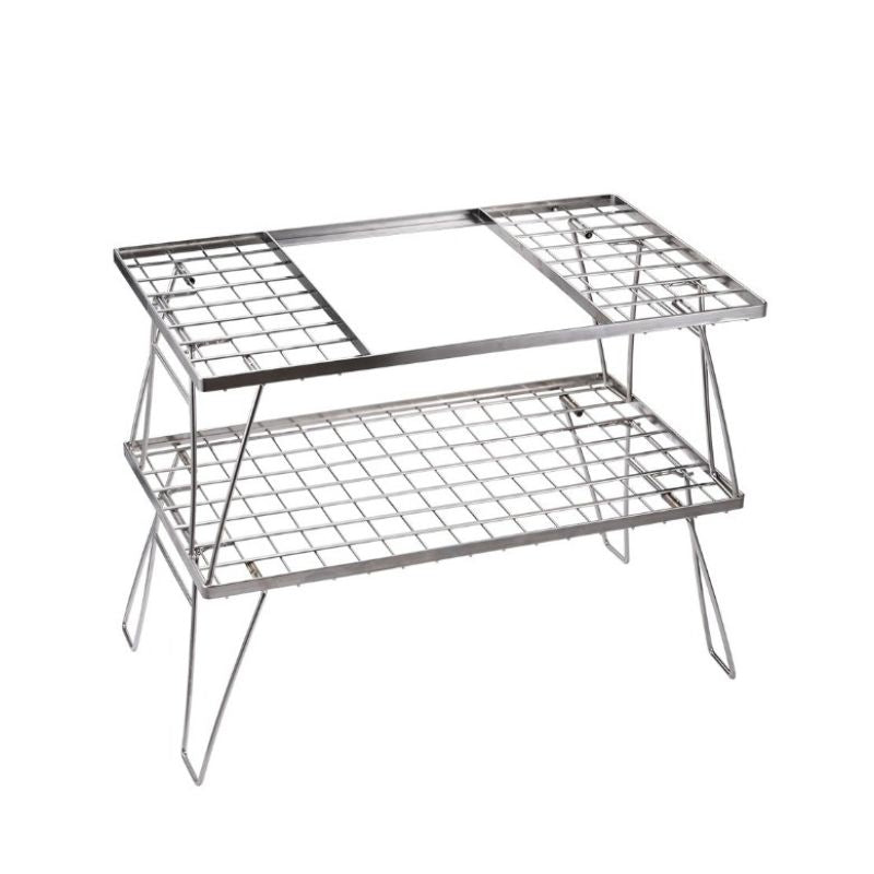 Campingmoon 2 Foldable Tables with Removable Center Compartment, Camp Furniture,    - Outdoor Kuwait