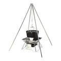 Campingmoon Fire Four-legged Stand with Carrying Bag, Outdoor Grill Accessories,    - Outdoor Kuwait