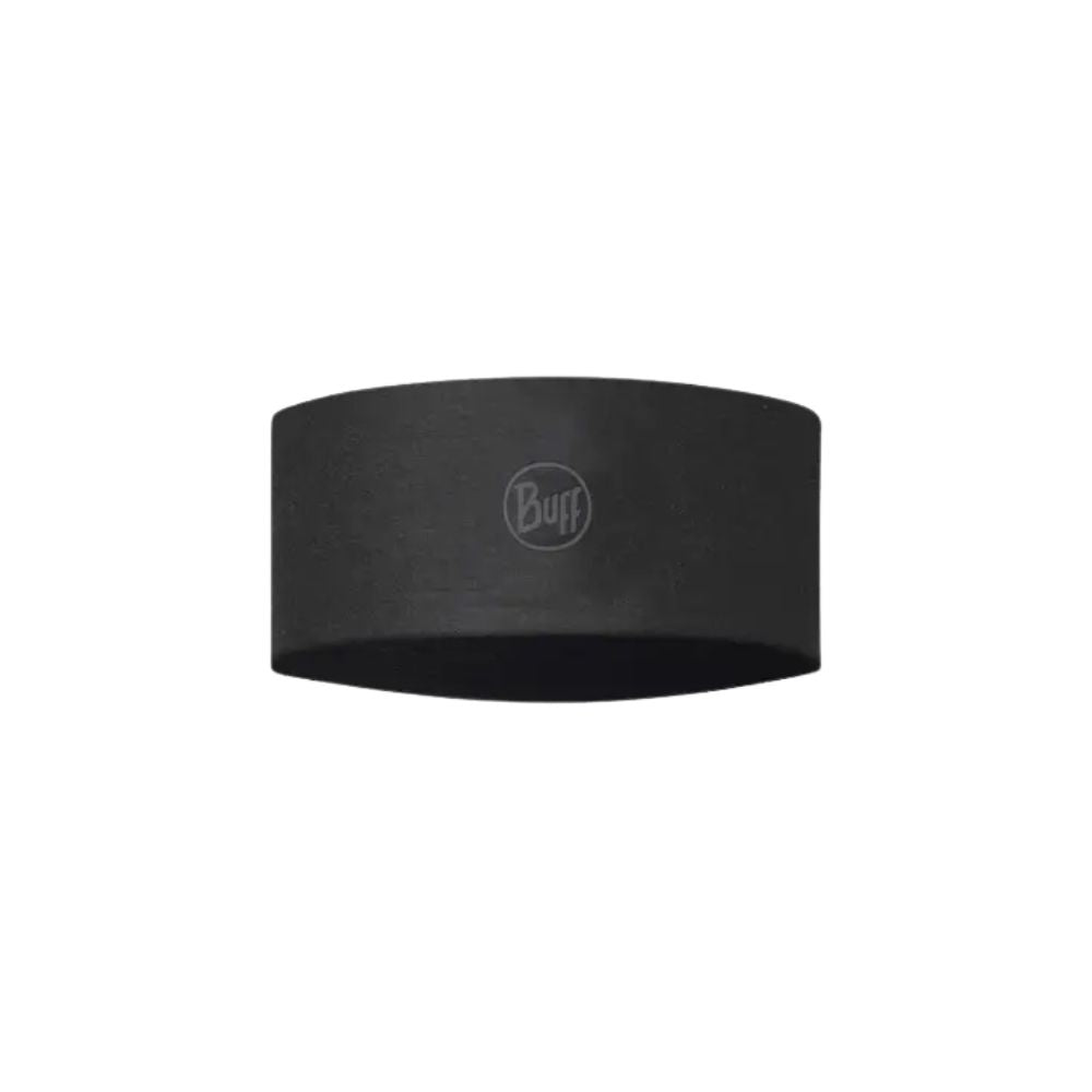 Buff Headband CoolNet UV+ Wide Solid Black SS22, Headwear, - Outdoor Kuwait