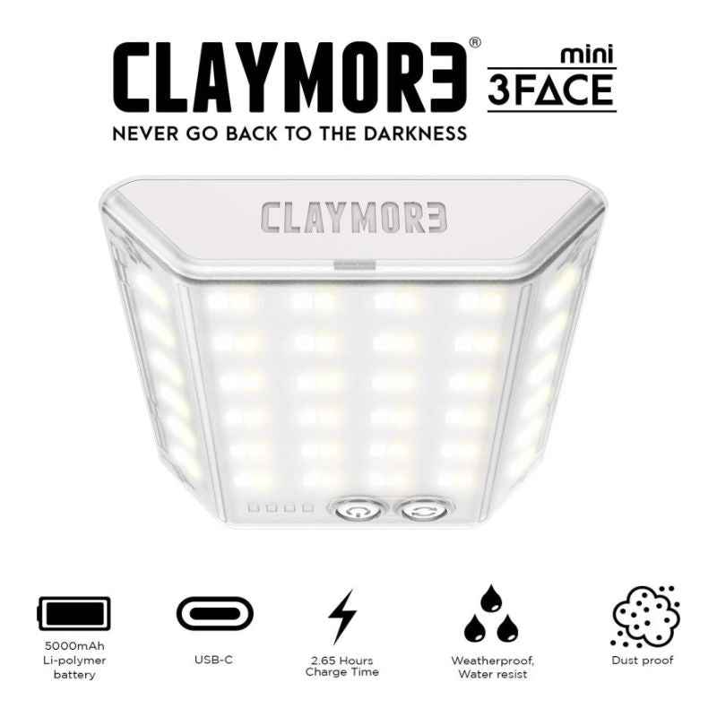 Claymore 3 Face Mini Rechargeable Mini Light, Camping Lights & Lanterns,    - Outdoor Kuwait