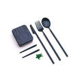 Outlery Full Set - Whale Blue, Reusable Cutlery,    - Outdoor Kuwait