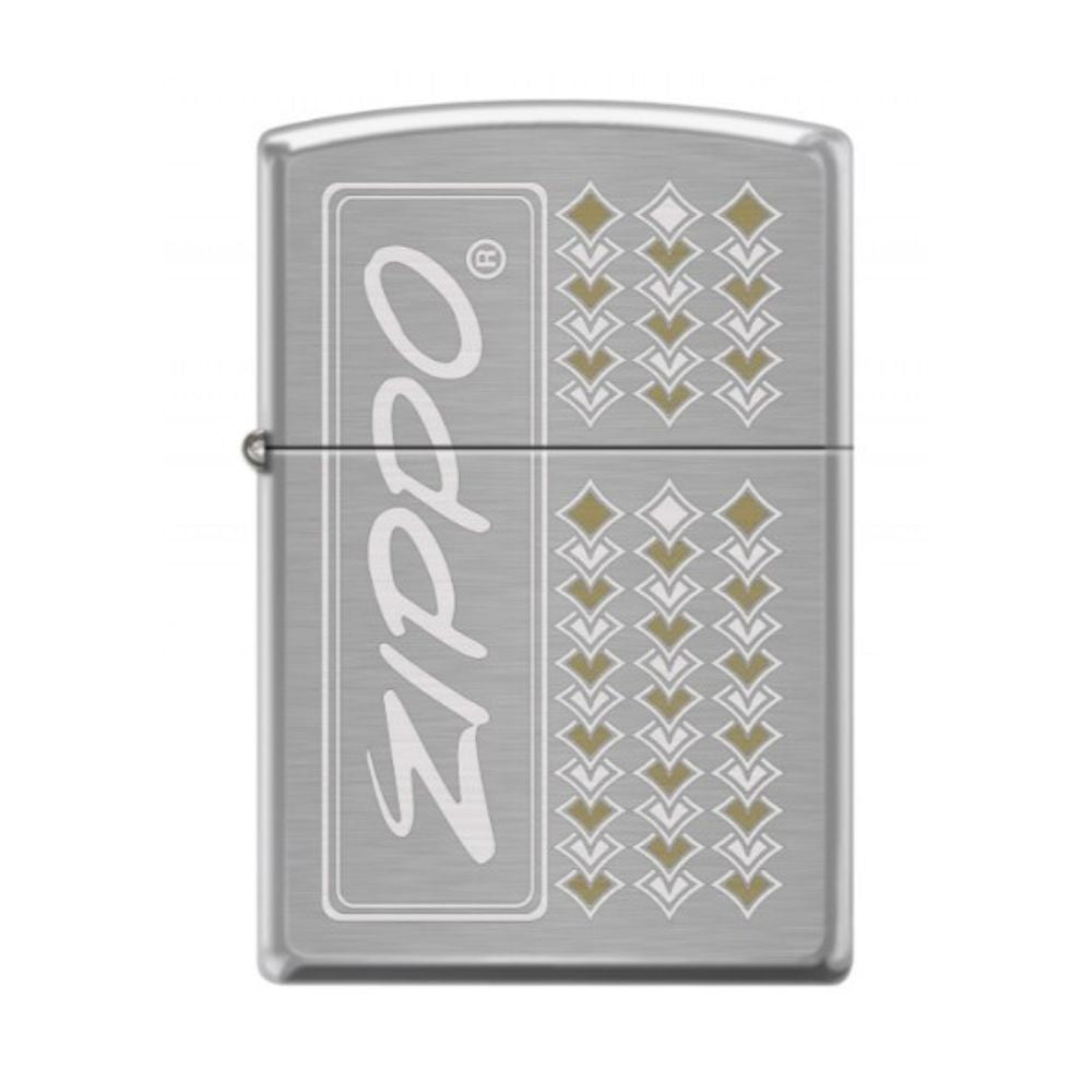 Zippo 200 MP401063 Brush Finish Chrome Lighter Silver, Lighter, - Outdoor Kuwait