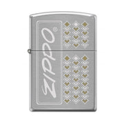 Zippo 200 MP401063 Brush Finish Chrome Lighter Silver, Lighter, - Outdoor Kuwait