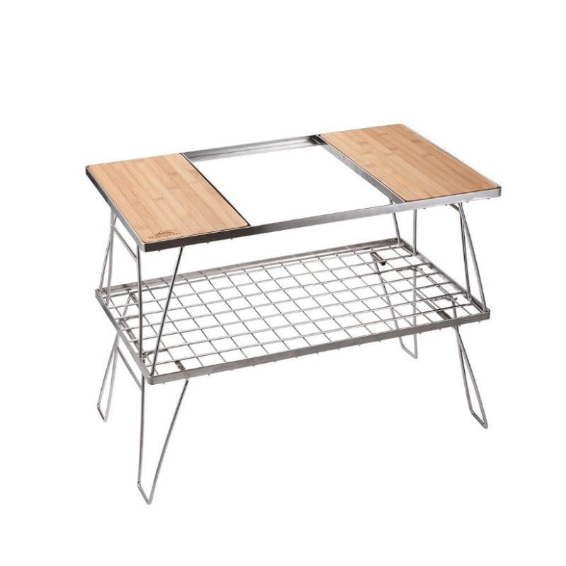 Campingmoon 2 Foldable Tables with Removable Center Compartment, Camp Furniture,    - Outdoor Kuwait