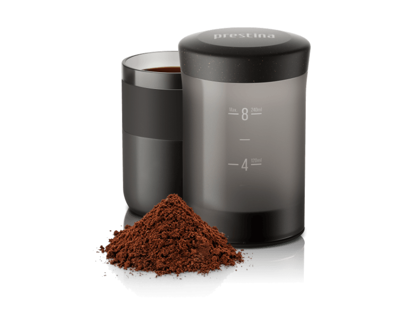 Wacaco Prestina - Portable Coffee Brewer, Coffee Maker, Coal Black - Outdoor Kuwait