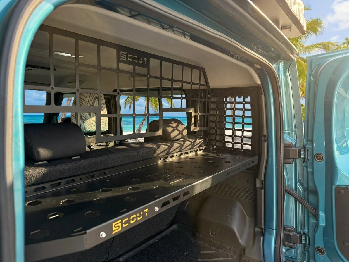 Scout Cargo Barrier - Suzuki Jimny (4 Doors), Molle Panels, - Outdoor Kuwait