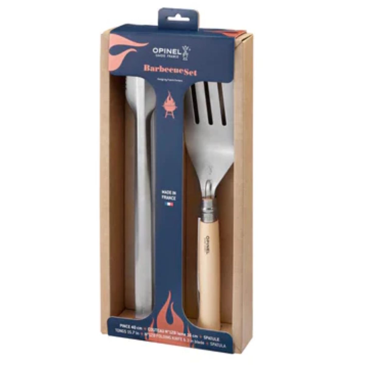 Opinel YO002733 Stainless Steel Barbecue Set