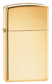 Zippo Lighter 1654B Slim Solid Brass W/O Letters, Lighter, - Outdoor Kuwait