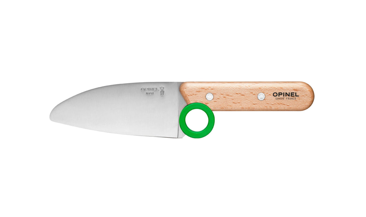Opinel Le Petit Chef Set Peeler/Kitchen Knife & Cutting Guide, , - Outdoor Kuwait