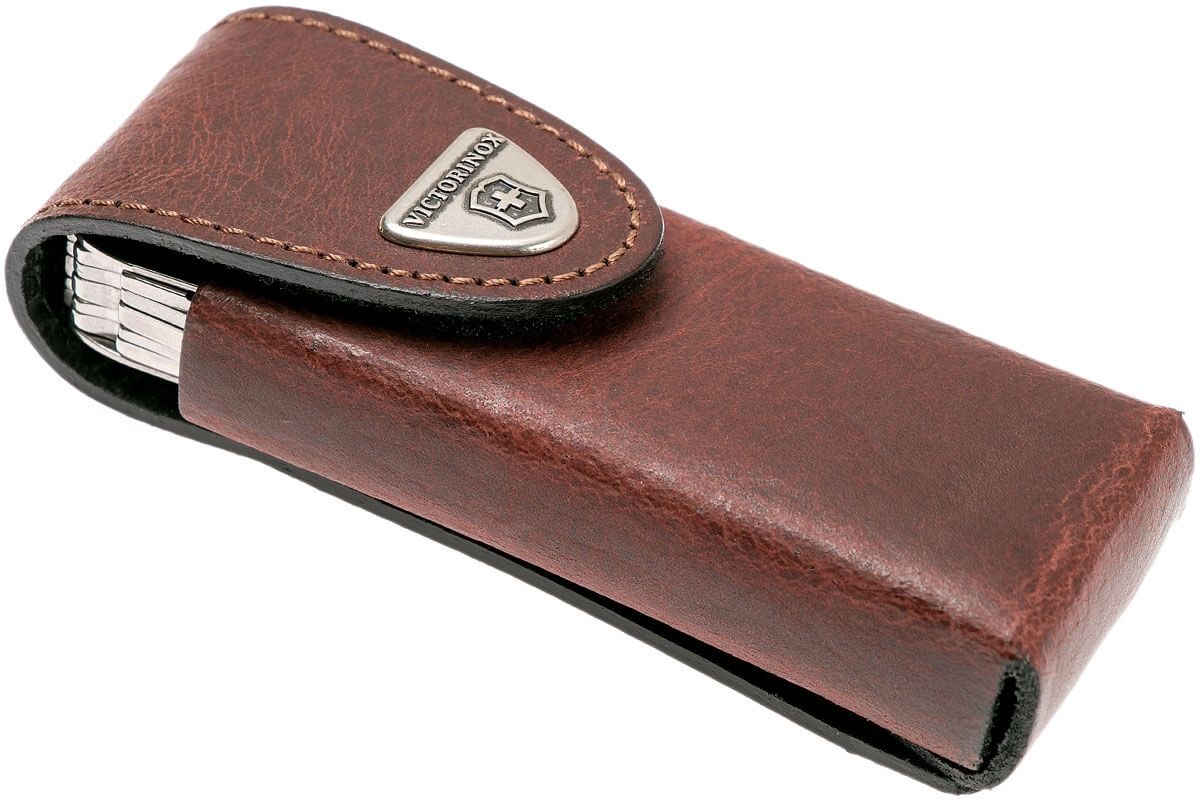 Victorinox Swiss Tool Spirit X Silver W/Leather Case, Knives,    - Outdoor Kuwait