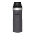 STANLEY CLASSIC TRIGGER ACTION TRAVEL MUG | 0.35L, Mugs, Charcoal   - Outdoor Kuwait