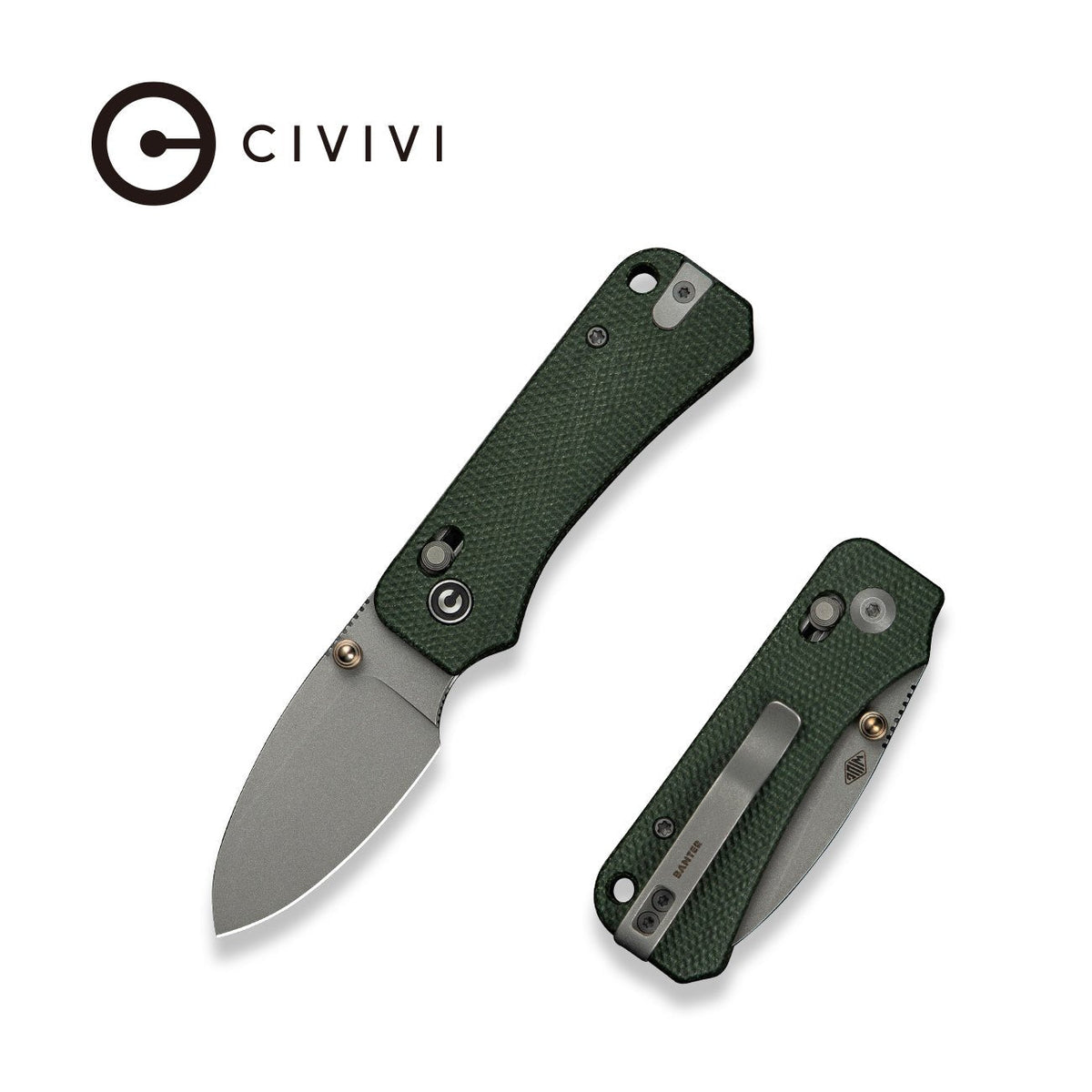 CIVIVI Baby Banter 2 Micarta Pocket Knife C23074-3