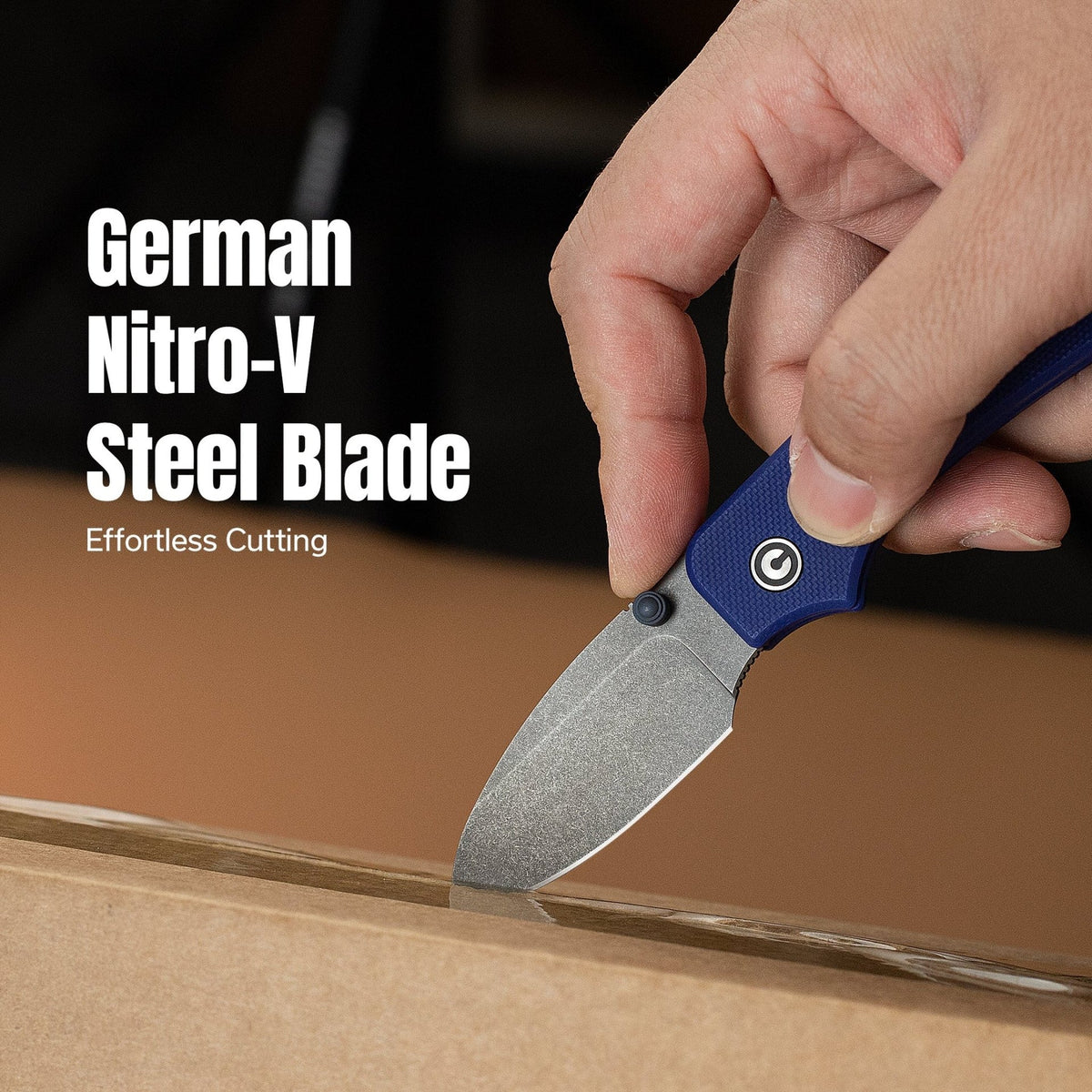CIVIVI Baby Banter Slip Joint Blue G10 Pocket Knife C25066A-1, Knives, - Outdoor Kuwait