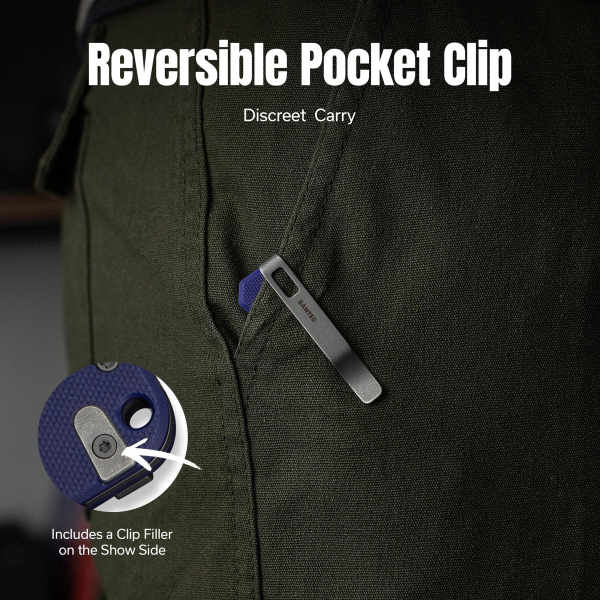 CIVIVI Baby Banter Slip Joint Blue G10 Pocket Knife C25066A-1, Knives, - Outdoor Kuwait