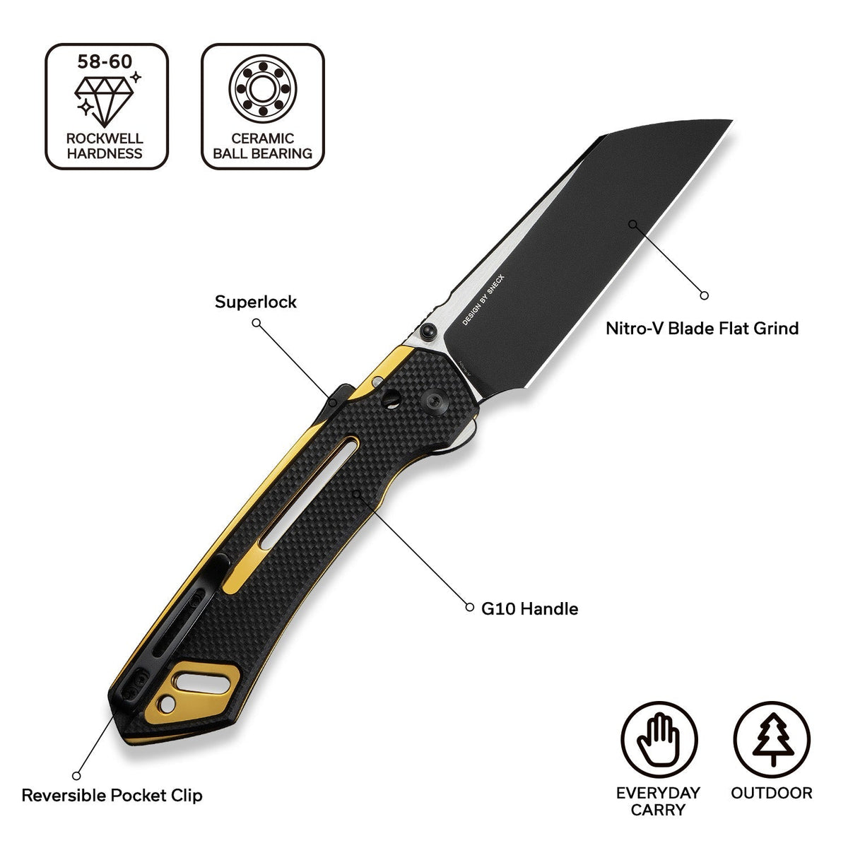 CIVIVI Buster FG G10 Folding Knife C24052-1