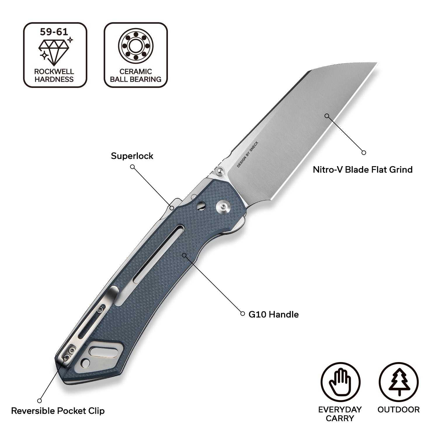 CIVIVI Buster FG G10 Folding Knife C24052-2