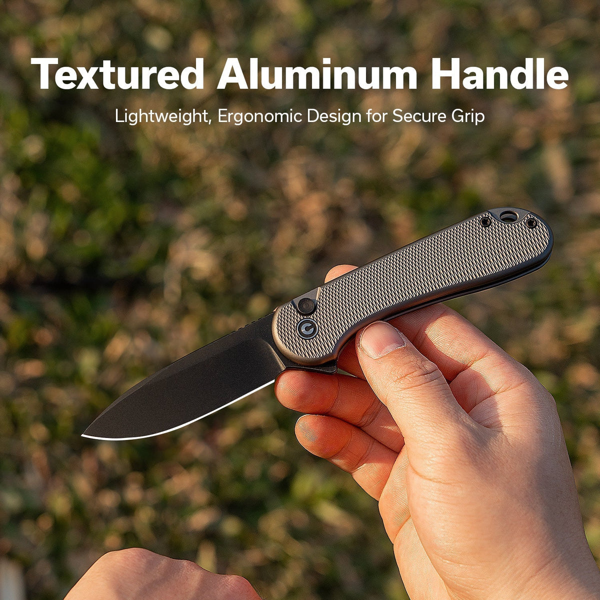 CIVIVI Button Lock Elementum II Aluminum Pocket Knife C18062PD-1