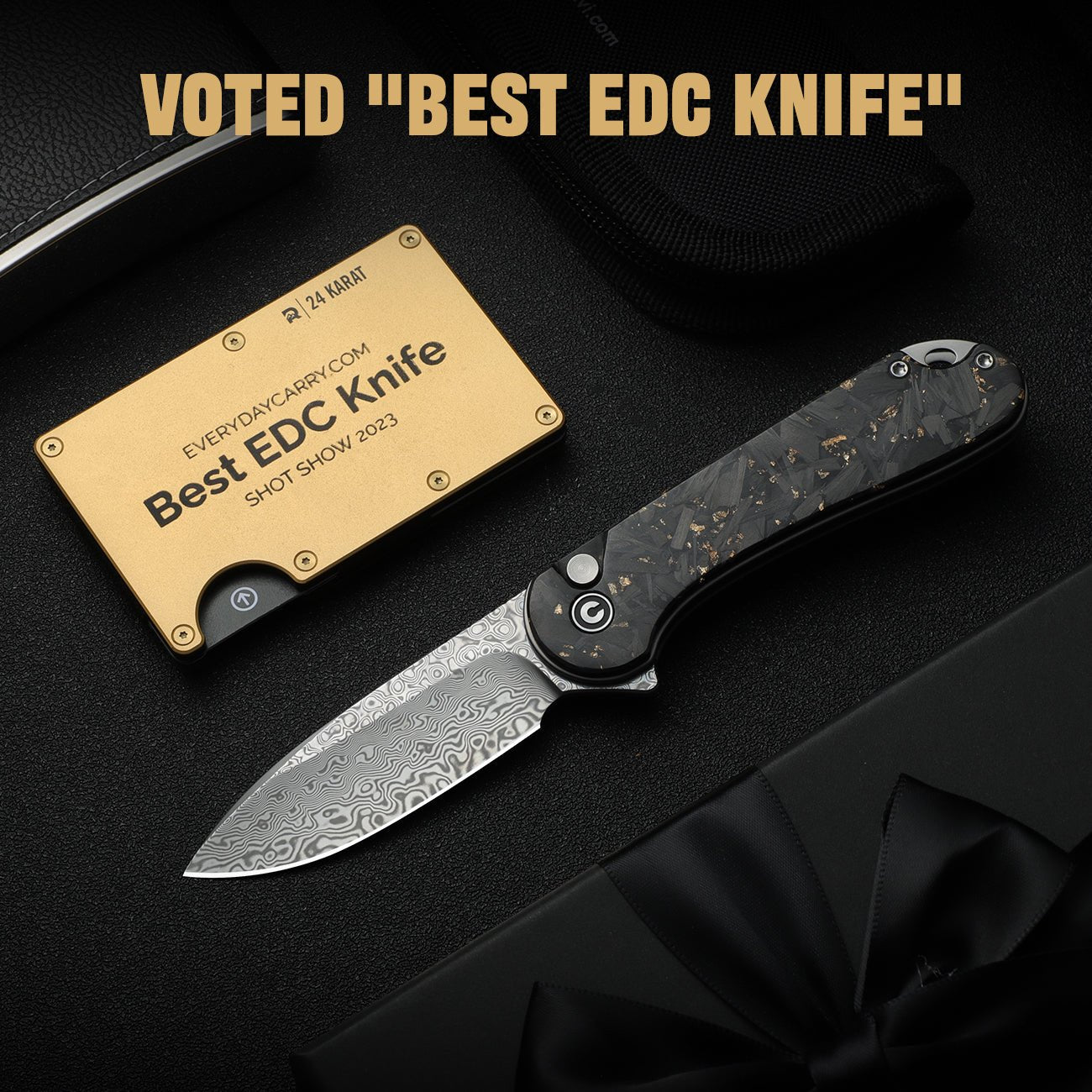 CIVIVI Button Lock Elementum II Pocket Knife C18062P-10