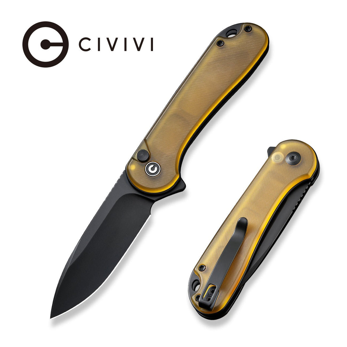 CIVIVI Button Lock Elementum II Bead Blasted Ultem Pocket Knife C18062P-8, Knives, - Outdoor Kuwait