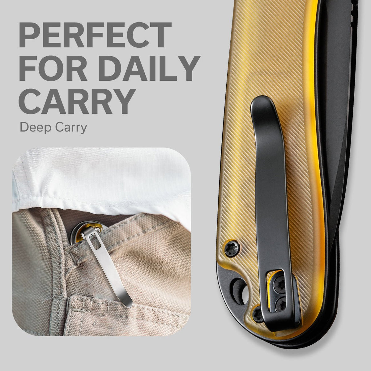 CIVIVI Button Lock Elementum II Bead Blasted Ultem Pocket Knife C18062P-8, Knives, - Outdoor Kuwait