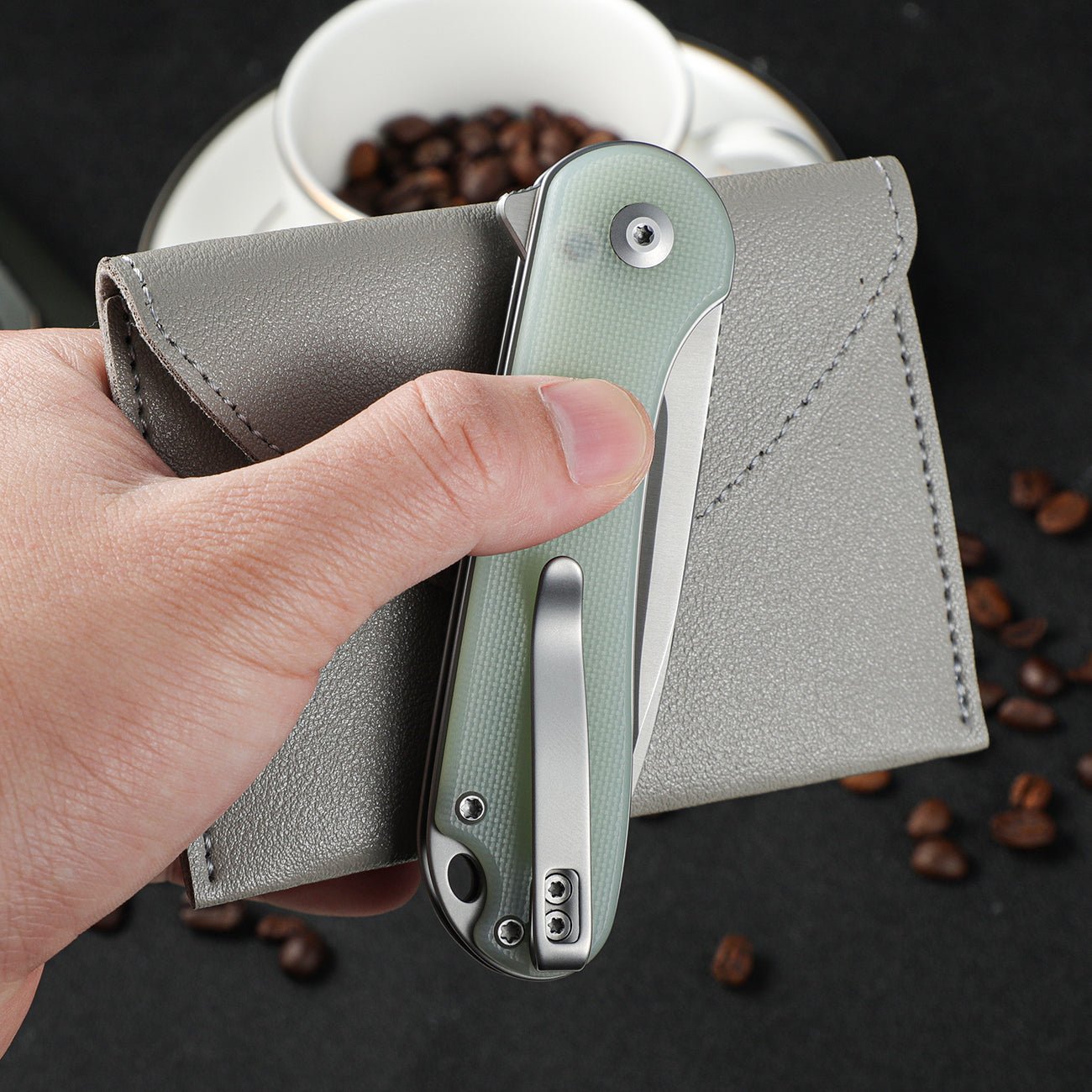 CIVIVI Button Lock Elementum II G10 Pocket Knife C18062P-2