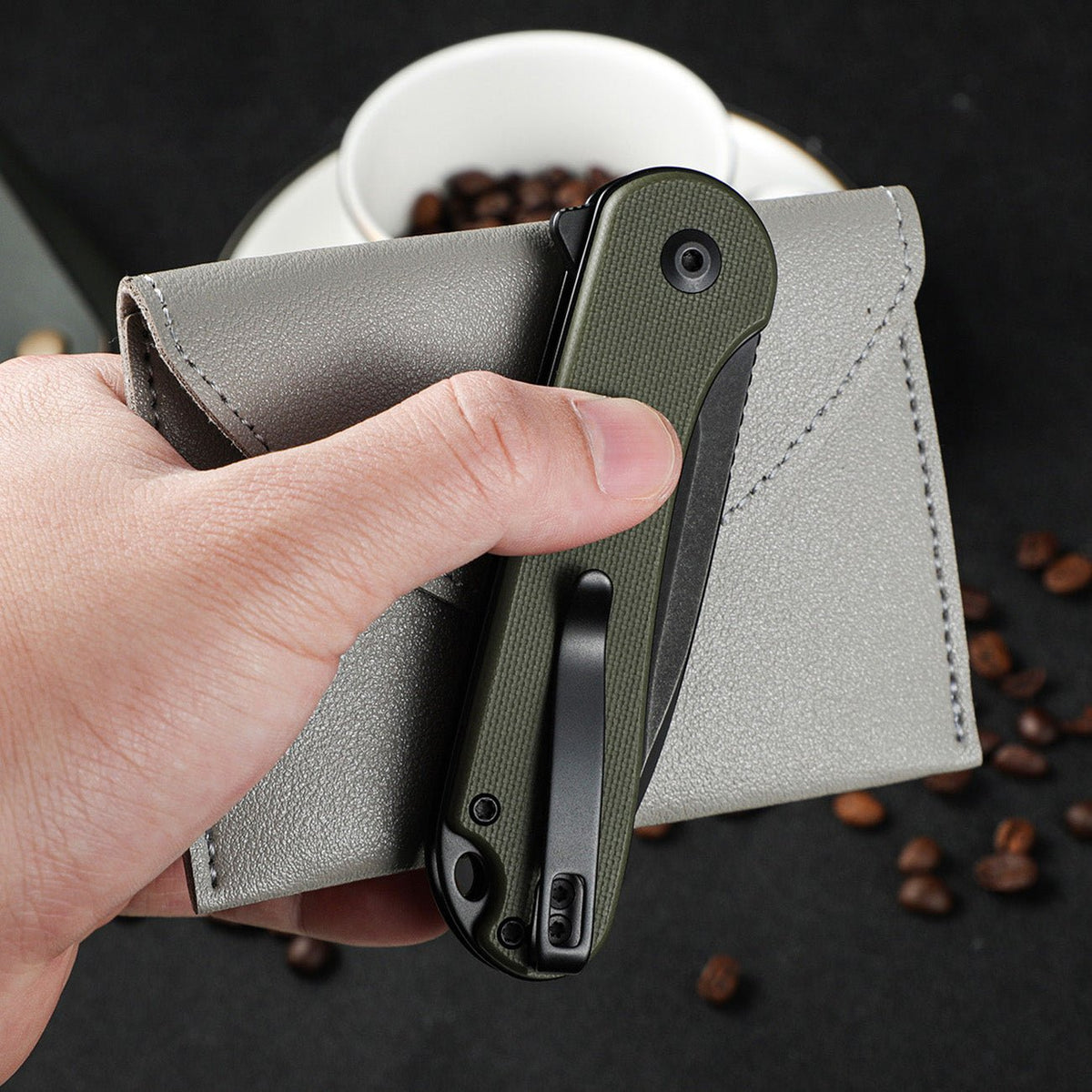 CIVIVI Button Lock Elementum II G10 Pocket Knife C18062P-3