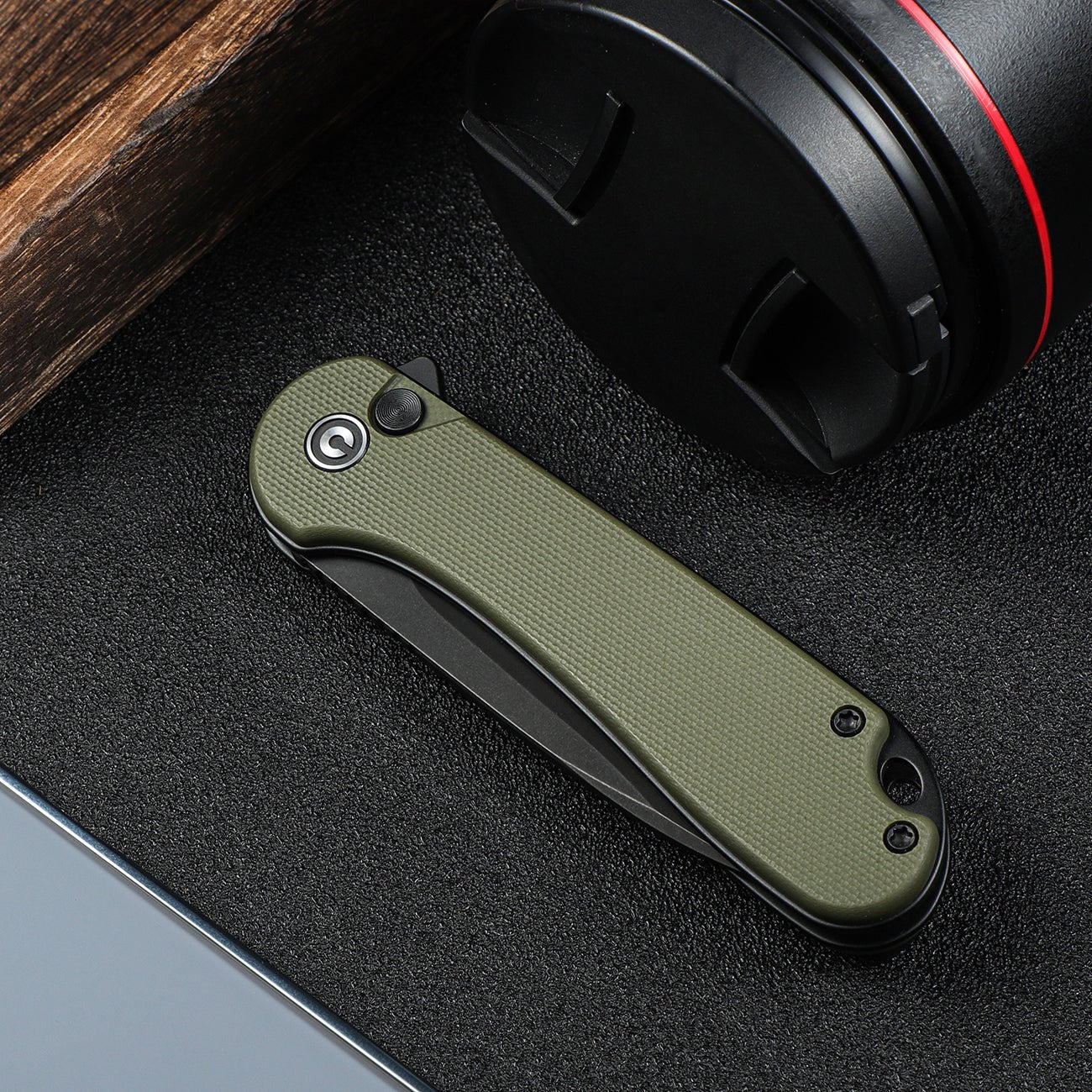 CIVIVI Button Lock Elementum II G10 Pocket Knife C18062P-3
