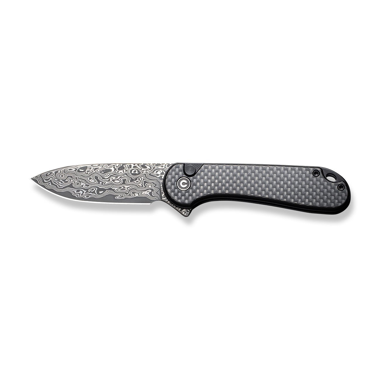 CIVIVI Button Lock Elementum II Carbon Fiber Pocket Knife C18062PB-DS1
