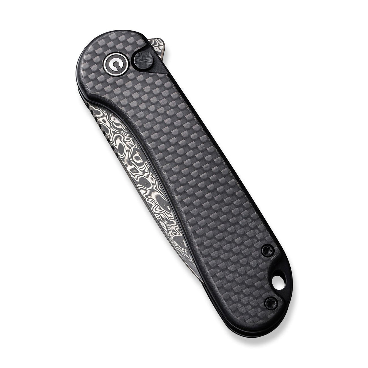 CIVIVI Button Lock Elementum II Carbon Fiber Pocket Knife C18062PB-DS1